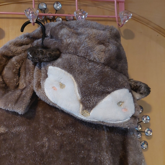 Cozy Brown Kids Animal Hoodie - Picture 3 of 3